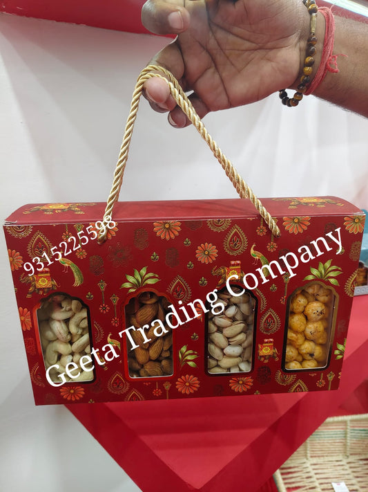 Premium Jar Hamper Box With Gold Foiling With Jars