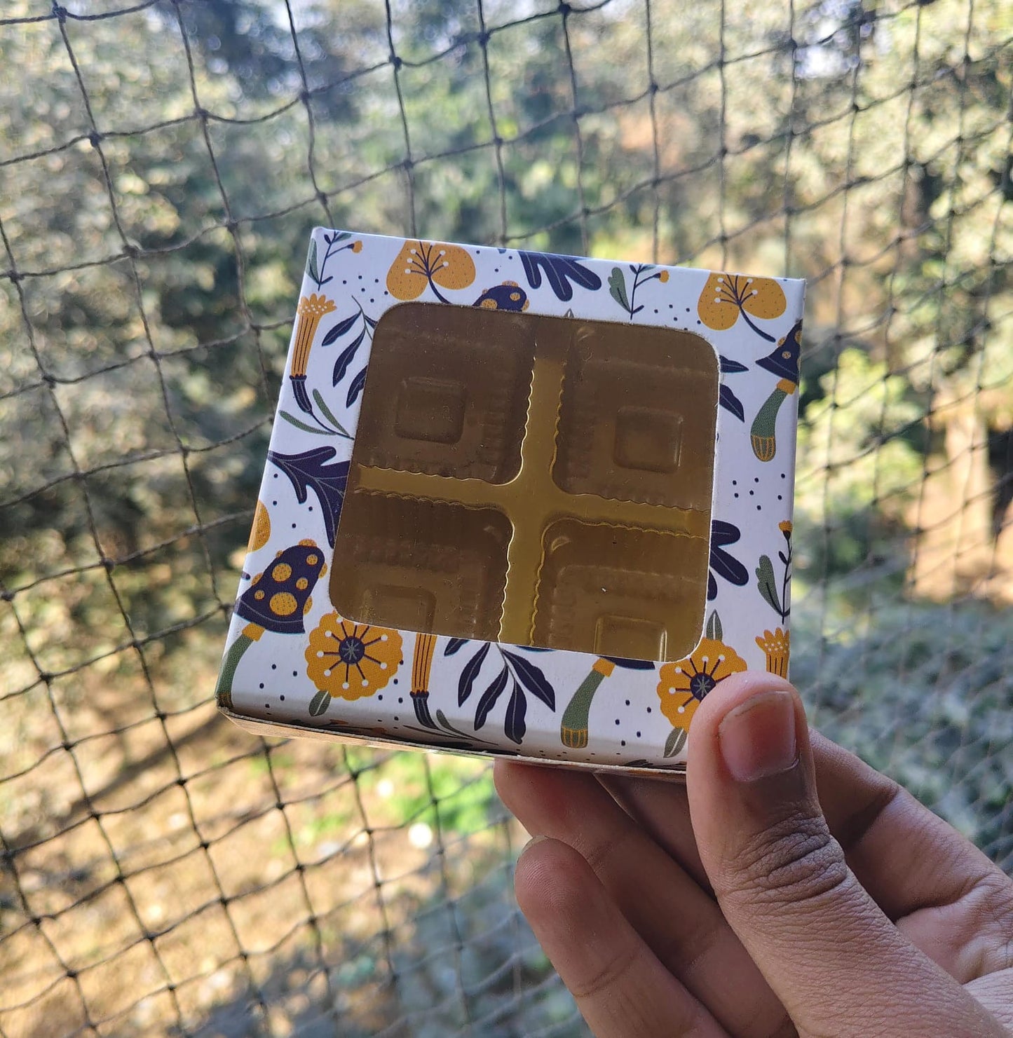 4 Cavity Chocolate Box
