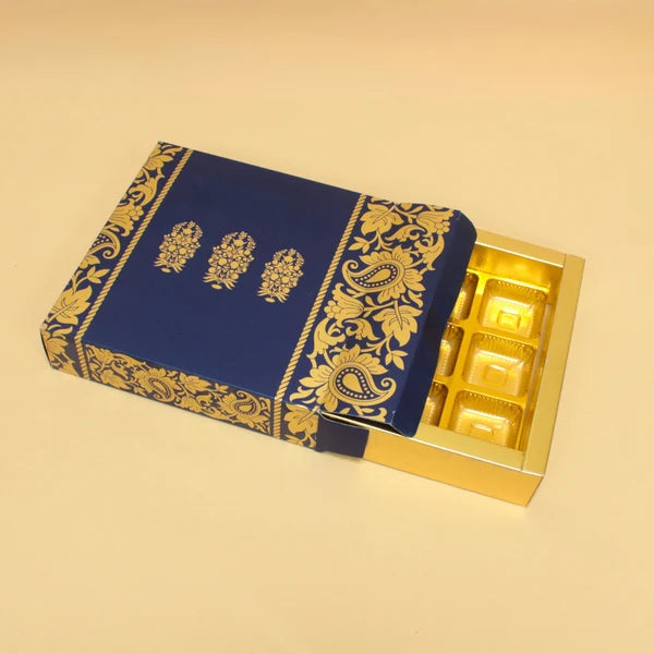 9 Cavity Chocolate Box (6.5x6.5x1.5 Inches)