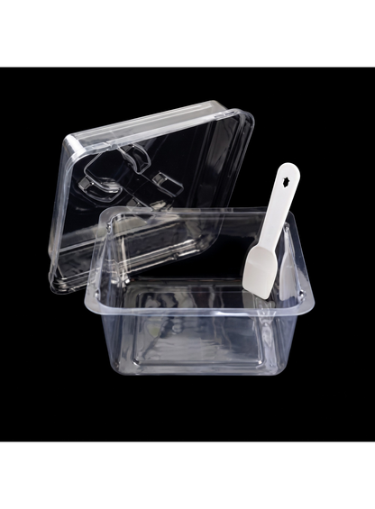 Square Dessert Bowl With Spoon