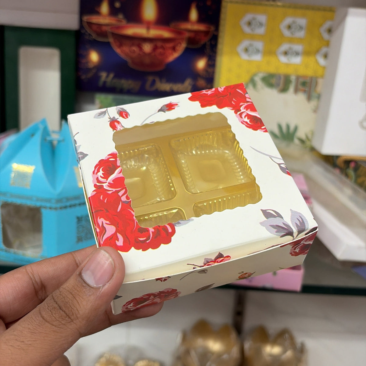 4 Cavity Chocolate Packaging Box