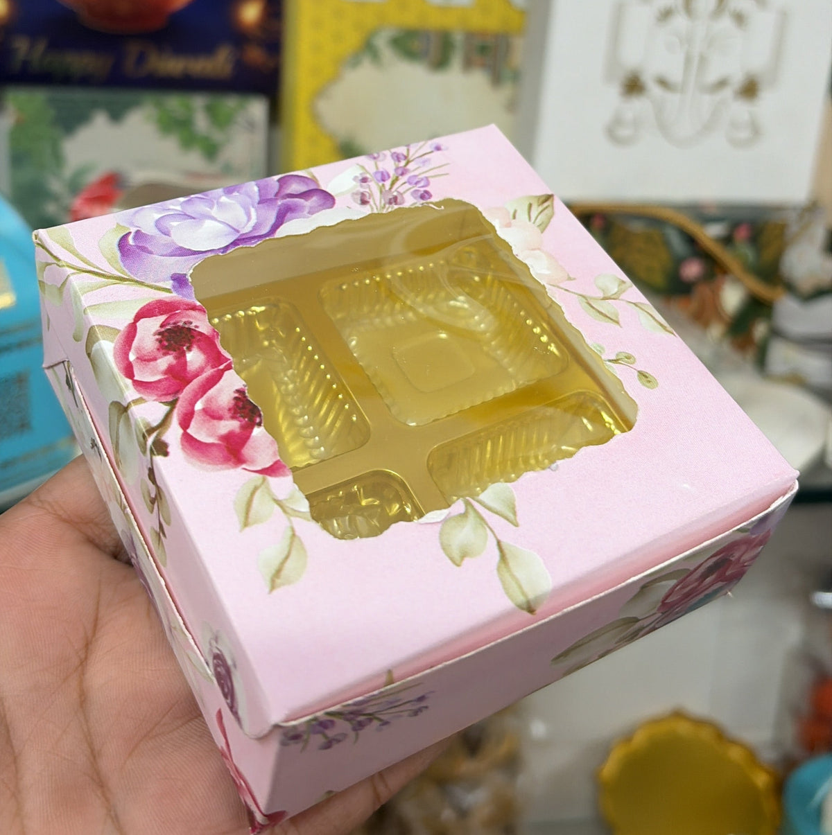 4 Cavity Chocolate Packaging Box