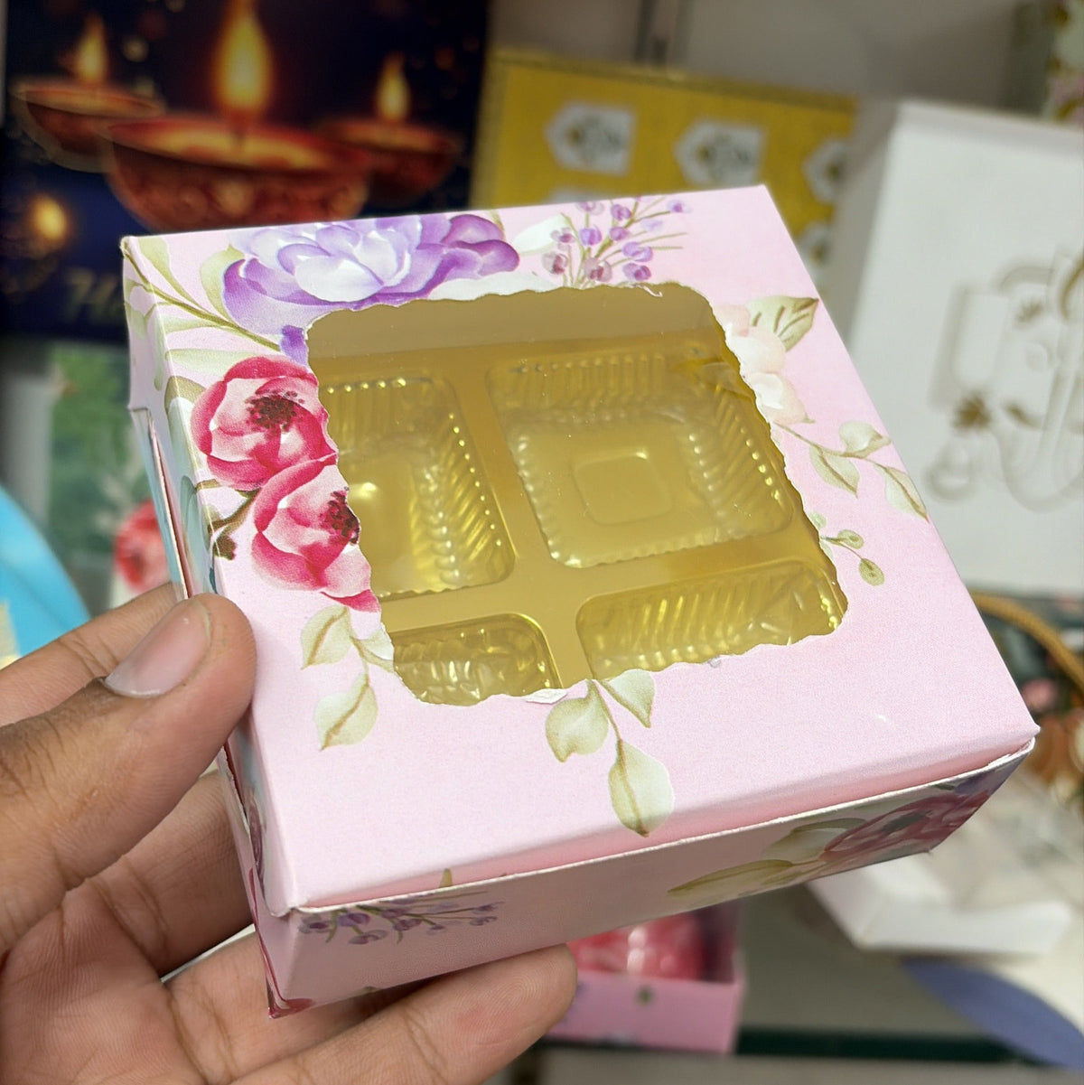 4 Cavity Chocolate Packaging Box
