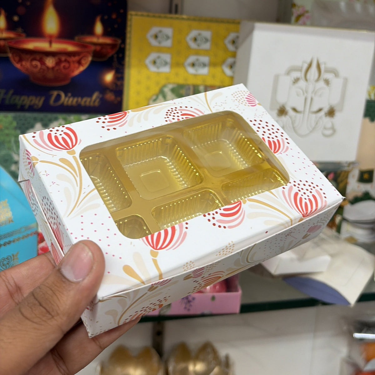 6 Cavity Chocolate Packaging Box