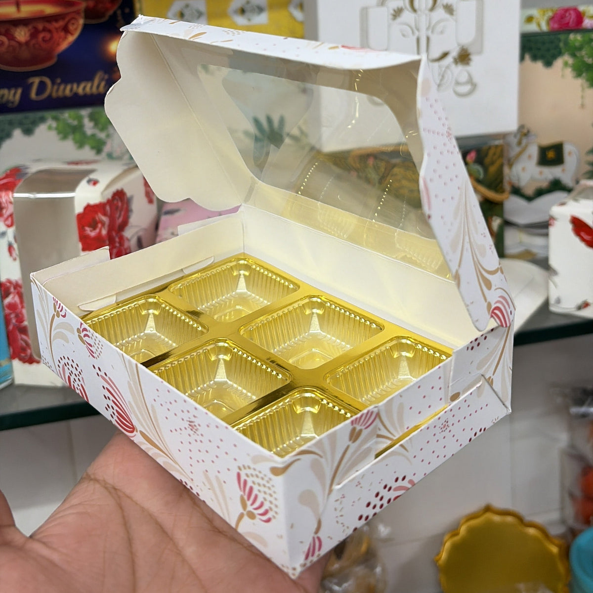 6 Cavity Chocolate Packaging Box