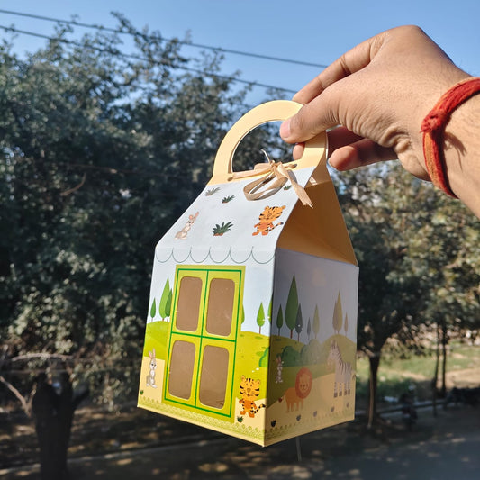 Jungle Theme Hut Shape Box