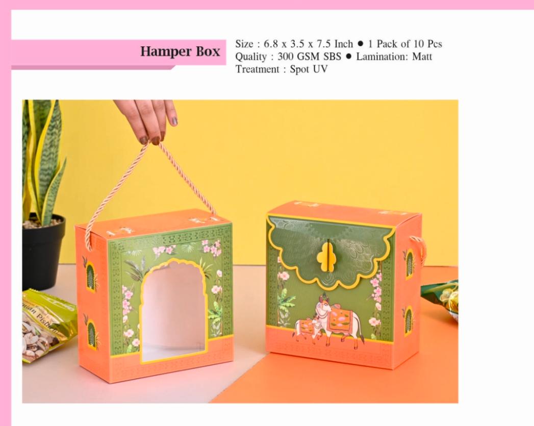 Premium Hamper Box With Spot UV Lamination