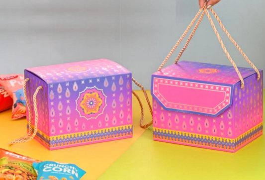 Premium Hamper Box With Gold Foiling