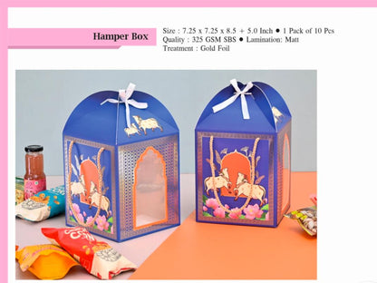 Premium Hamper Box With Gold Foiling