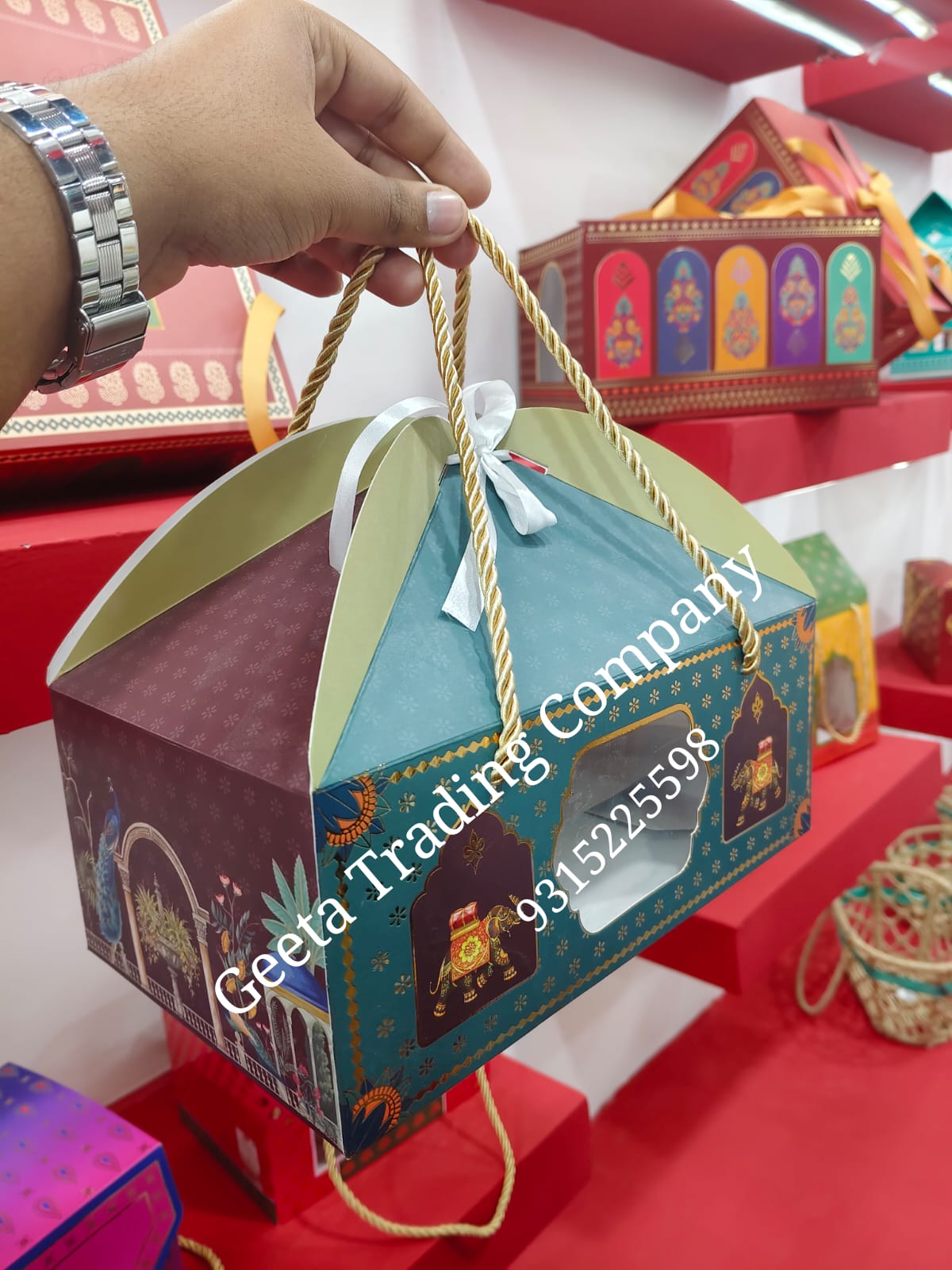 Premium Hamper Box With Gold Foilng