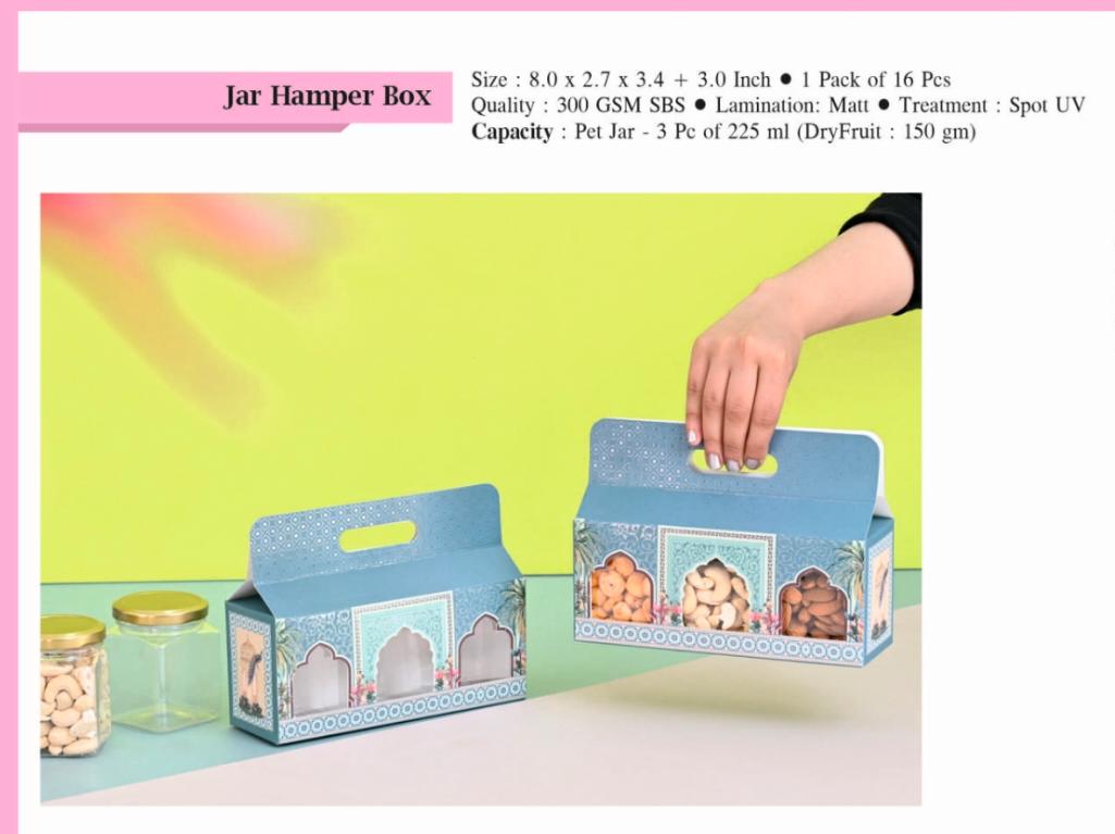 Premium Jar Hamper Box With Jars