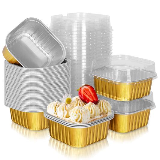 Square Foil Bake & Serve With Lid