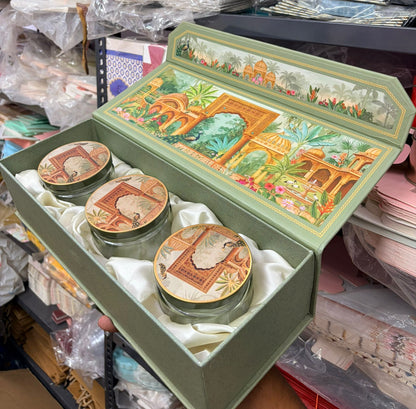 Luxury 3 Jar Box Kappa Board Box With Glass Jars | Dry Fruit Packaging Box | Hamper Box