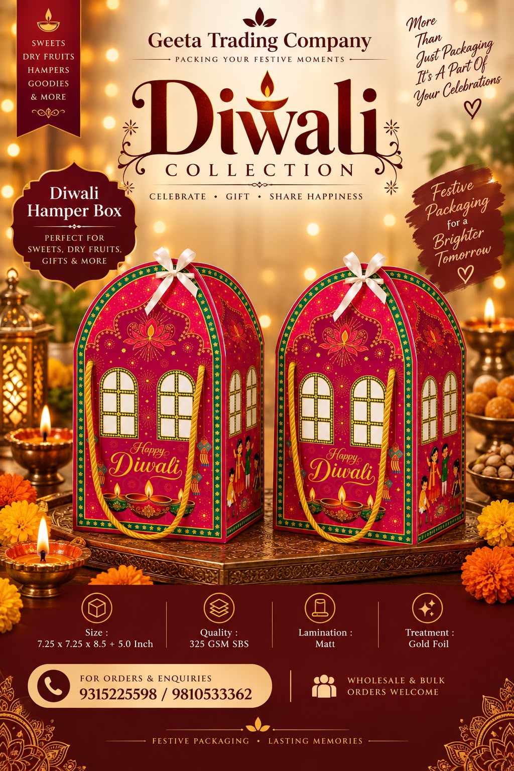 Diwali Special Premium Hamper Packaging Box