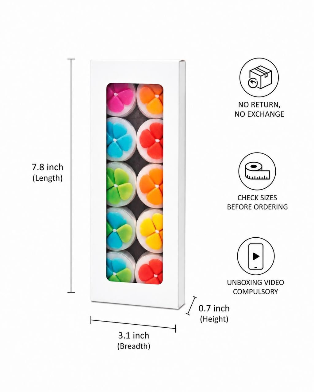 White Tealight Paper Box | Taper Candle Box