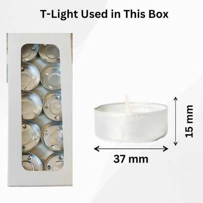 White Tealight Paper Box | Taper Candle Box