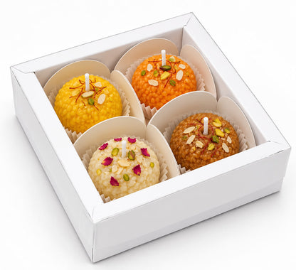 4 Cavity Chocolate Box / Laddu Candle Box / Candle Packaging Box