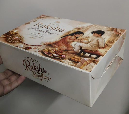 Rakhi Special Hamper Packaging Box - 9*6*3 Inch