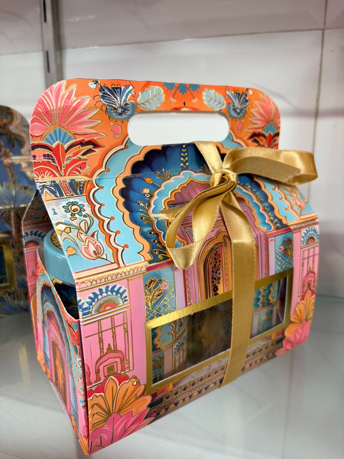 Luxury 2 Jar Box With Tins | Dry Fruit Packaging Box | Hamper Box