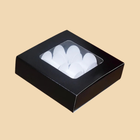9 Cavity Black Chocolate Box