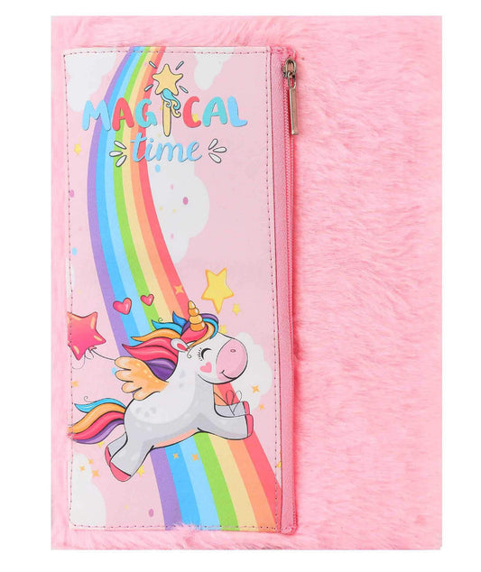 Unicorn Premium Fur Diary for Girls, Fur Diary for Return gift