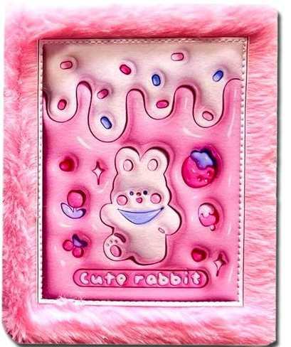 Premium Unicorn Fur Pink Diary, Fur Diary for Return gift