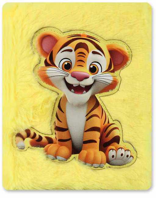 Premium Fur Tiger Diary, Fur Diary for Return gift