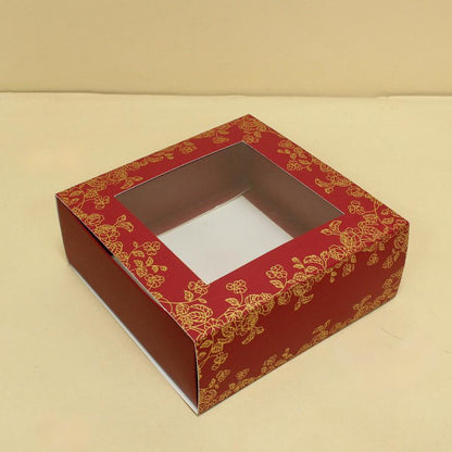 Festive Special Premium Hamper Packaging Box With Golden Leaf Printing