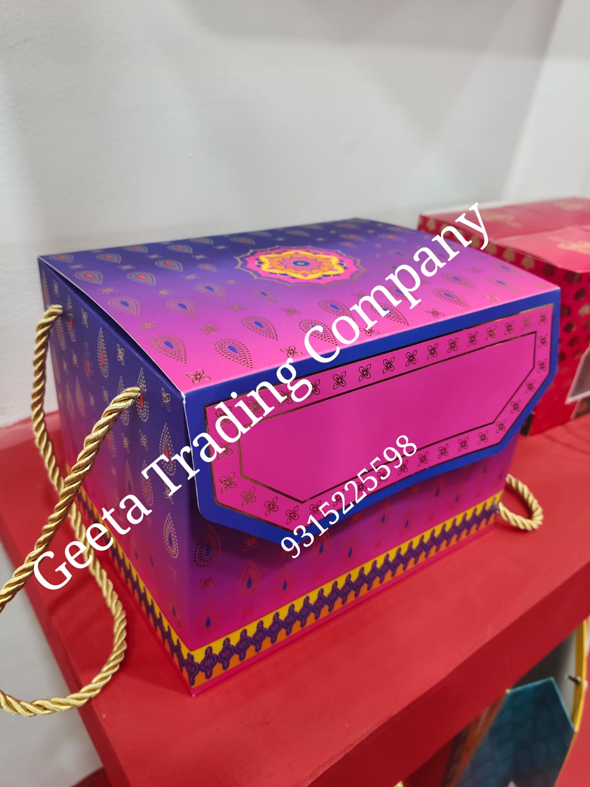 Premium Hamper Box With Gold Foiling