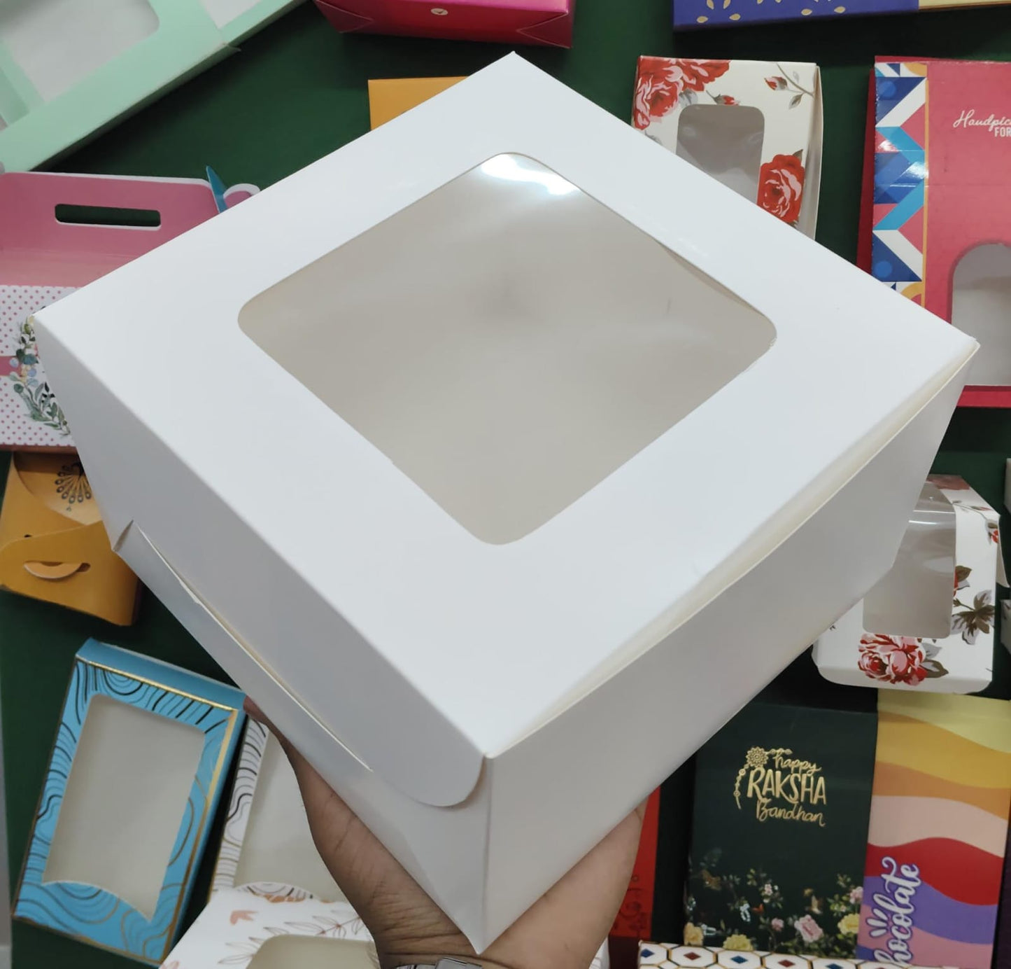 Half Kg Cake Box Plain White