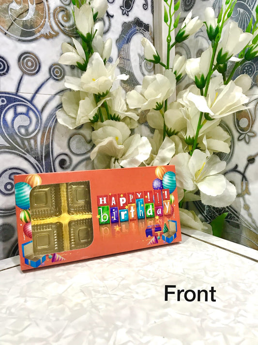 8 Cavity Happy Birthday Chocolate Box