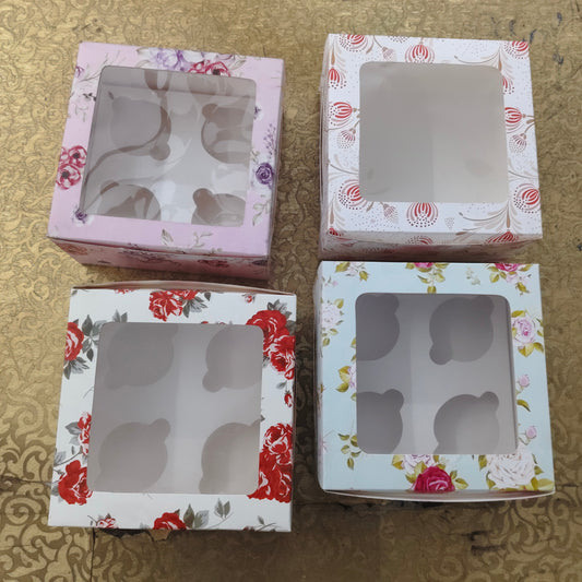 4 Cupcake Box