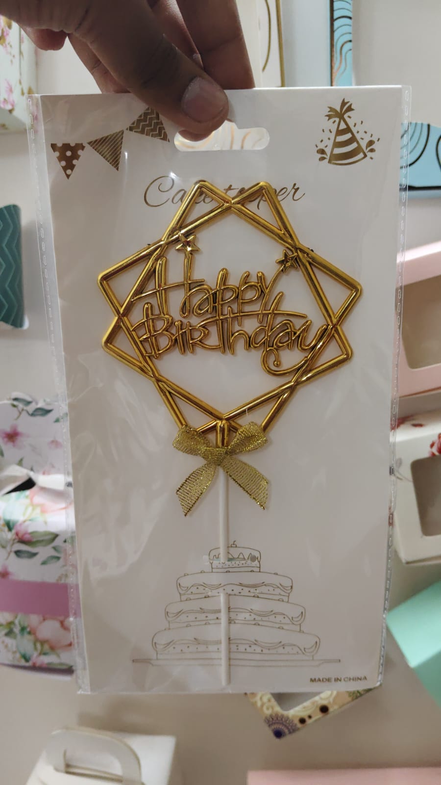 Happy Birthday Cake Topper