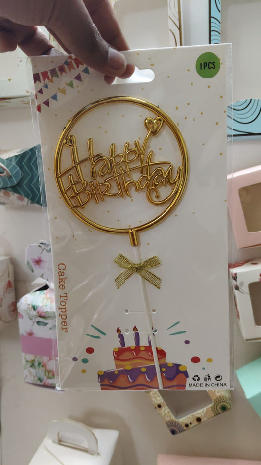 Happy Birthday Cake Topper