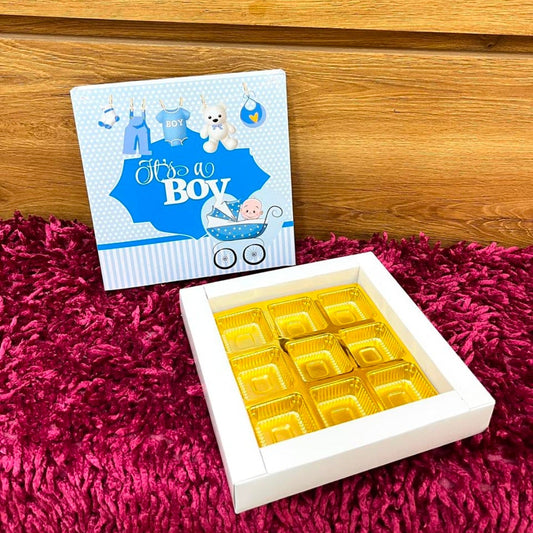 9 Cavity Baby Shower Boy Box