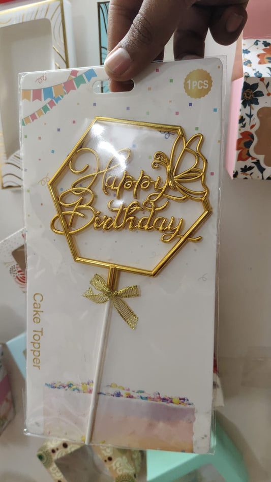 Happy Birthday Cake Topper