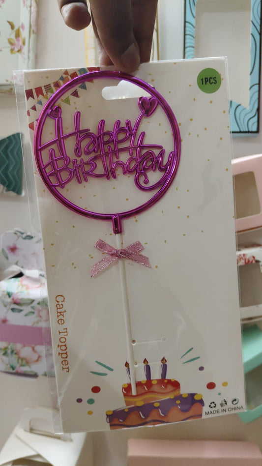 Happy Birthday Cake Topper